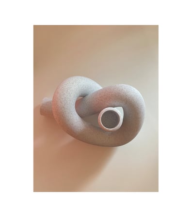 Düğümlü Mumluk Modern 3d Baskı Dekoratif Şamdan & Mum Tutucu Mermer Desen