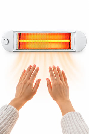 Yüksek Performanslı 2500 Watt Duvara Monte Infrared Isıtıcı