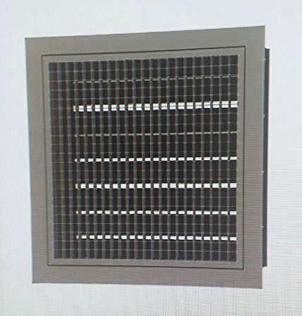 40X40 Çift Sıra Kanatlı Zıt Damperli Menfez