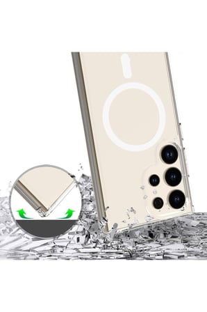 Samsung S22 Ultra Şeffaf Magsafe Kılıf MTL SAFE