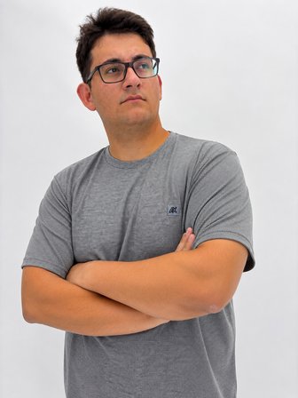 Büyük Beden Sıfır Yaka Waffle Kumaş Basıc Erkek Tshirt