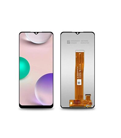 SAMSUNG A12 A125 UYUMLU LCD DOKUNMATİK EKRAN ÇITASIZ SİYAH