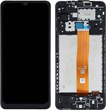 SAMSUNG A12 A125 UYUMLU LCD DOKUNMATİK EKRAN ÇITALI SİYAH