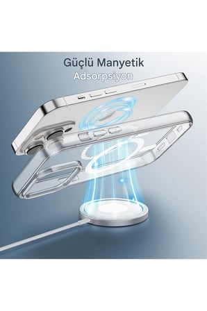 iPhone 13 Pro Şeffaf Magsafe Kılıf MTL SAFE