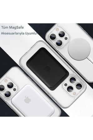 iPhone 13 Pro Şeffaf Magsafe Kılıf MTL SAFE