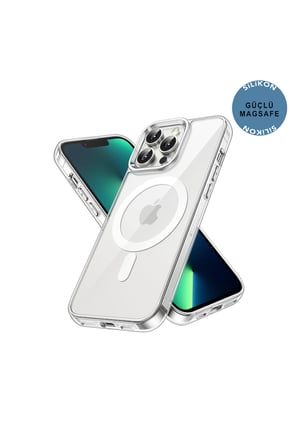 iPhone 13 Pro Max Şeffaf Magsafe Kılıf MTL SAFE