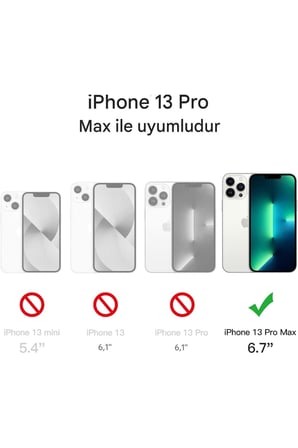 iPhone 13 Pro Max Şeffaf Magsafe Kılıf MTL SAFE