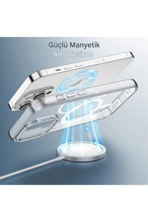 iPhone 13 Pro Max Şeffaf Magsafe Kılıf MTL SAFE