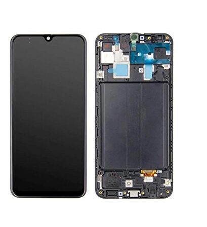 SAMSUNG A30 A305 UYUMLU LCD DOKUNMATİK EKRAN ÇITALI SİYAH (INCELL)
