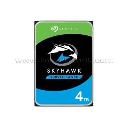 Seagate 3.5" 4TB ST4000VX016 Skyhawk 256MB Sata 3.0 5400 Rpm 7/24 Güvenlik Diski