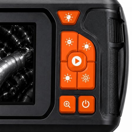 Ekranlı Tek Kameralı 20 Mt Sert Kablo Yılan Endoskop Kamera 8 Mm 4.3 Inc