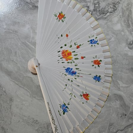 Bambu Çift Taraflı Yelpaze Karışık Renkler 12'li Paket