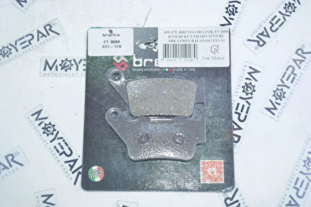 431-179  BRENTA ORGANIK FT 3088 KTM DUKE YAMAHA TENERE ARKA FREN BALATASI (VELO)