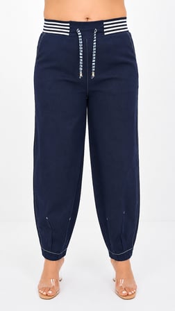 Büyük Beden  Denim Bol Paça Kadın Pantolon
