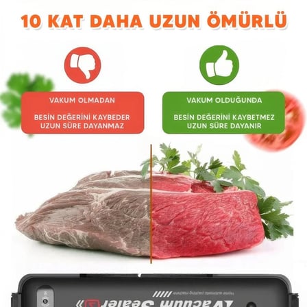Gıda Vakum Ve Mühürleme Makinesi- Yiyecek Tazeliği Koruma Ev Ve Restoran İçin
