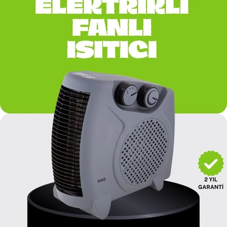 Güvenli Elektrikli Fanlı Isıtıcı Termostatlı Hızlı Isıtma