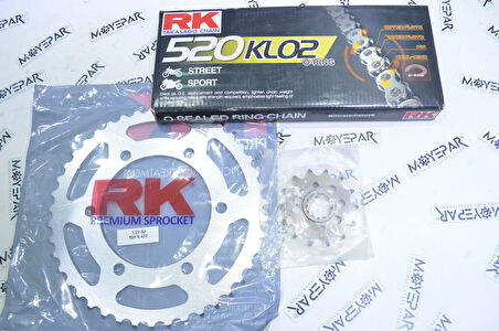486-133-KLO RK KAWASAKİ NİNJA 250R 2008-2011 ZİNCİR DİŞLİ SET