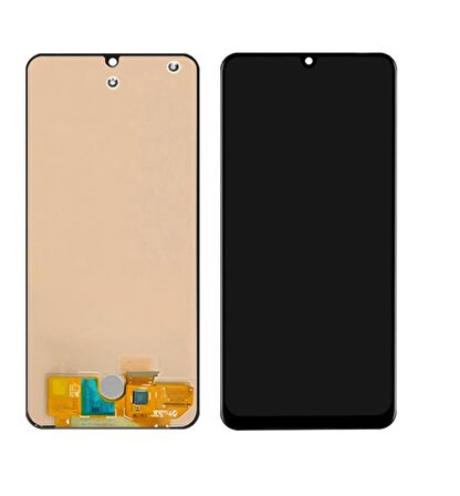 SAMSUNG M22 M225 UYUMLU LCD DOKUNMATİK EKRAN ÇITASIZ SİYAH