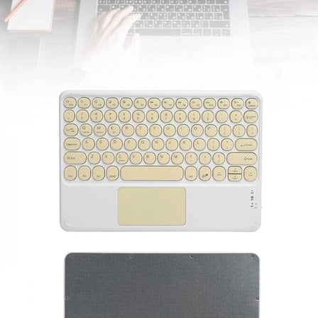 Touchpad Tüm Cihazlara Uyumlu Bluetooth Klavye Touchpad Slim Kablosuz Wifi Q Klavye