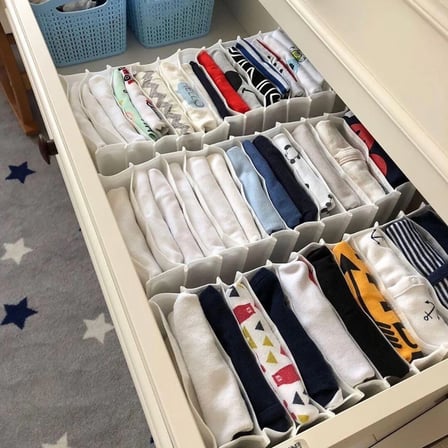 11 Bölmeli Dolap Ve Çekmece Içi Düzenleyici Akordiyon Organizer M-00500 (1 Adet)
