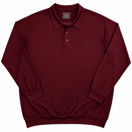 Büyük Beden Polo Yaka Erkek Sweatshirt
