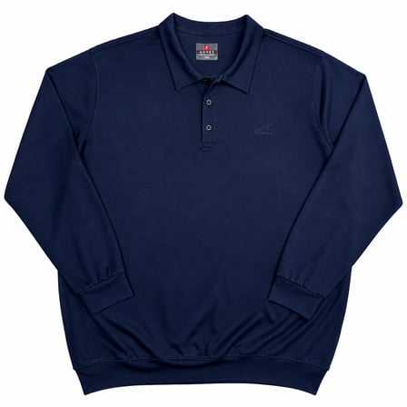 Büyük Beden Polo Yaka Erkek Sweatshirt