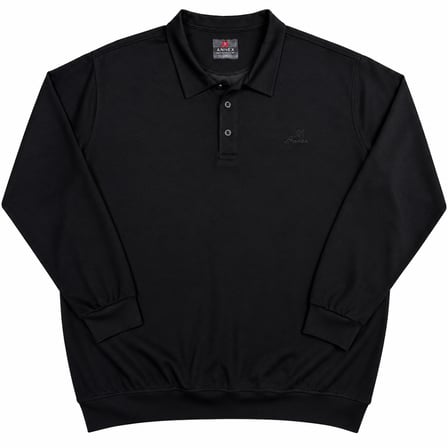 Büyük Beden Polo Yaka Erkek Sweatshirt