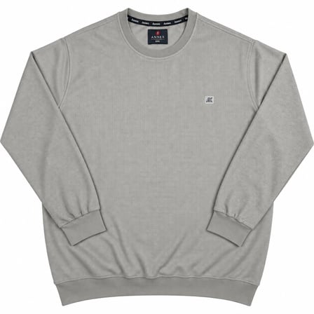Büyük Beden Basic Waffle Kumaş Erkek Sweatshirt