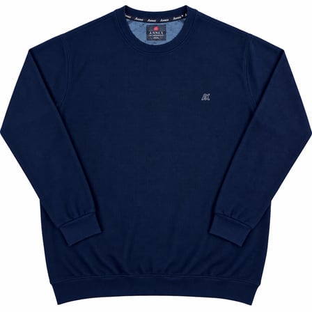 Büyük Beden Bisiklet Yaka Uzun Kollu Erkek Sweatshirt