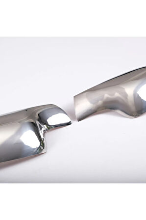 Renault Megane 2 Krom Ayna Kapağı 2 Parça 2002-2009 Uyumlu Arası Paslanmaz Çelik