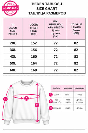 Büyük Beden Basic Waffle Kumaş Erkek Sweatshirt