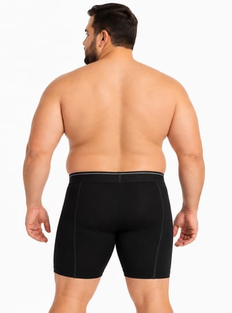 Erkek 3'lü Pamuklu Esnek Tayt Boxer
