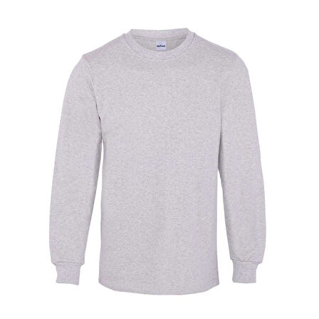 Myform 08125 Sweatshırt Bisiklet Yaka Regular Gri