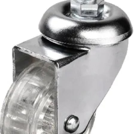 302 - 50x20 Mm Şeffaf Makaralı Vidalı Teker