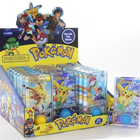 Pokemon Baskılı Sulu Oyun - Tek Butonlu Dikdörtgen Su Oyunu Alk4003