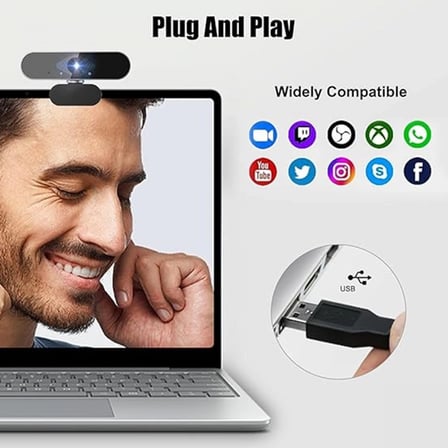 Webcam Orjınal 1080p Hd Konferans Kamera Dahili Mikrofon Görüntülü Sohbet Yayın Kamerası Hd Video Ae-104