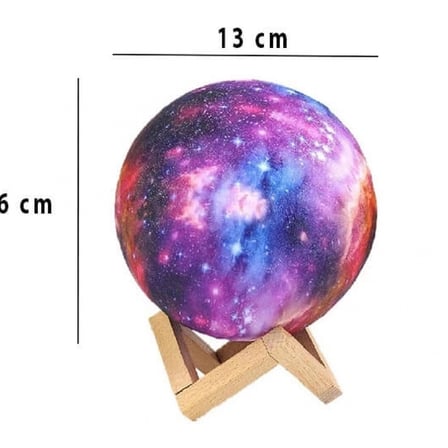 Dekoratif Yerküre Renkli 15 Cm Pilli