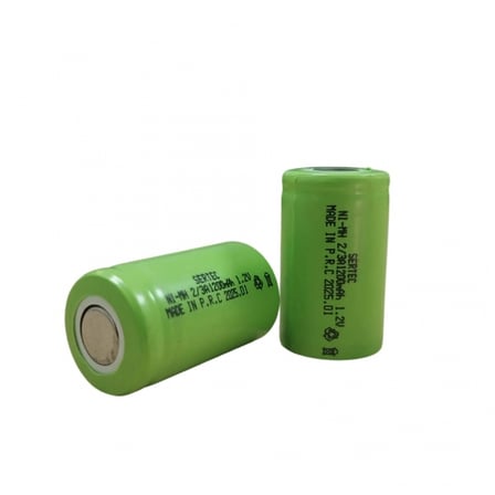 Sertec - 1.2v 1200 Mah - 2/3a - Ni-mh Şarjlı Pil - (başsız / Flat Head)