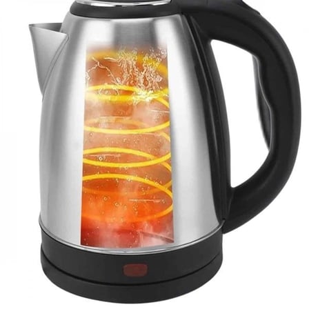 Elektrikli Paslanmaz Çelik Su İsıtcı Çelik Kettle 1.8 Lt. Uzun Ömürlü
