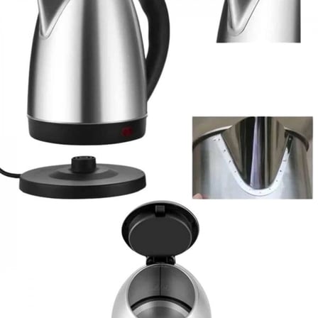 Elektrikli Paslanmaz Çelik Su İsıtcı Çelik Kettle 1.8 Lt. Uzun Ömürlü
