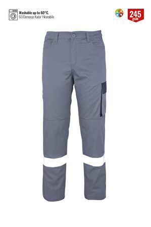 Myform 02141 Pantolon Palmira Plus Gri / Lacivert