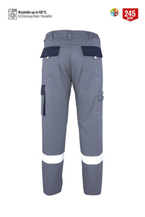 Myform 02141 Pantolon Palmira Plus Gri / Lacivert