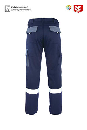 Myform 02141 Pantolon Palmira Plus Lacivert / Gri