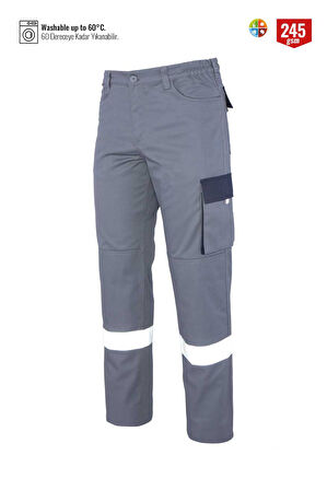 Myform 02141 Pantolon Palmira Plus Gri / Lacivert