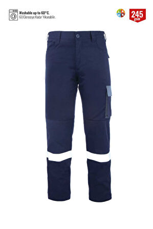 Myform 02141 Pantolon Palmira Plus Lacivert / Gri