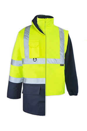 OLYMPUS MAX-BREATHANE HI-VIS TWO-TONE 5 IN 1 JACKET