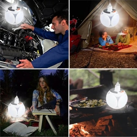 P-038 Solar Güneş Enerji Ve Usb Sarjli 5 Kanatlı
