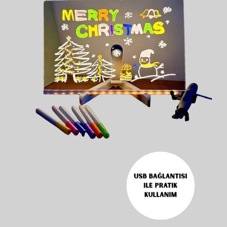 Usb Bağlantılı Led Akrilik Çizim Ve Not Tahtası
