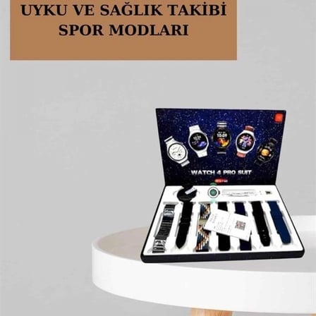 Powerbank Aynalı Bluetooth Kulaklık Ve Akıllı Saat Seti Anc Özelliği Dokunamatik