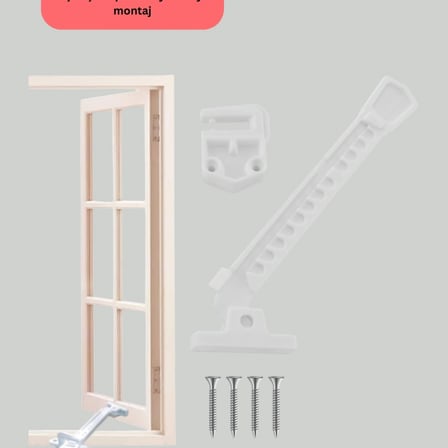 Pencere Cam Emniyet Kilidi Açılma Sınırlayıcı Set